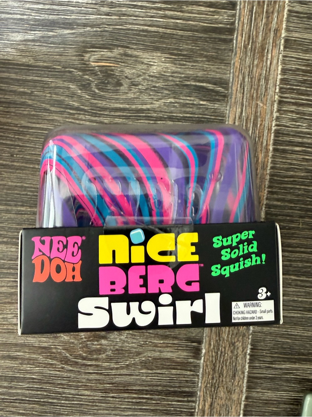 NWT NeeDoh Nice Berg XL Cube Swirl Squishy Fidget Toy